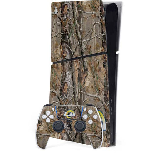 NFL Los Angeles Rams Realtree AP Camo PS5 Slim Digital Edition Bundle Skin